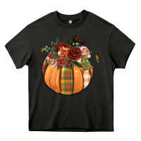 Asphalt floral pumpkin Heavy Core Tee - BundleAndBundleShop