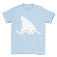 Dusty Blue shark fin Classic Tee - DesigneFamous