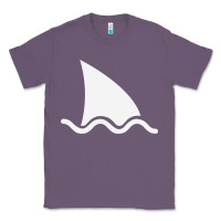 Lavender shark fin Classic Tee - DesigneFamous