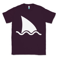 Plum shark fin Classic Tee - DesigneFamous