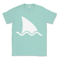 Seafoam shark fin Classic Tee - DesigneFamous