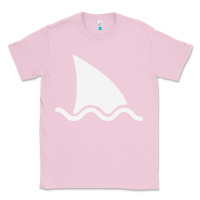 Bubblegum Pink shark fin Classic Tee - DesigneFamous
