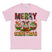 Bubblegum Pink merry christmas with cupcake bbs Classic Tee - BundleAndBundleShop