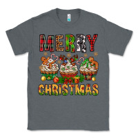 Charcoal Heather merry christmas with cupcake bbs Classic Tee - BundleAndBundleShop