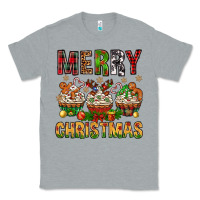 Heather Grey merry christmas with cupcake bbs Classic Tee - BundleAndBundleShop