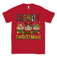 Red merry christmas with cupcake bbs Classic Tee - BundleAndBundleShop