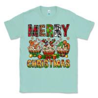 Seafoam merry christmas with cupcake bbs Classic Tee - BundleAndBundleShop