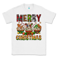 White merry christmas with cupcake bbs Classic Tee - BundleAndBundleShop