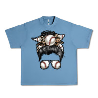 Pebble Blue baseball mom Urban Heavy Tee - RacoonDesign