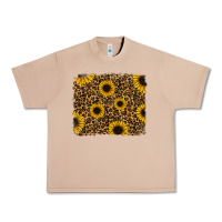 Burro leopard sunflowers background Urban Heavy Tee - RanaPortraitStore