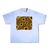 Grape Ice leopard sunflowers background Urban Heavy Tee - RanaPortraitStore