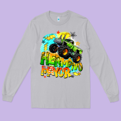 Hermano Mayor Long Sleeve Tee Designed By Barkaloodesign