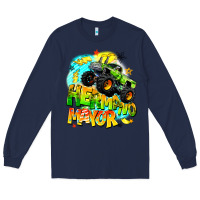Navy hermano mayor Long Sleeve Tee - BarkalooDesign