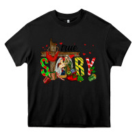Black True Story Holy Family Heavy Core Tee - FaDigitalArtStudio