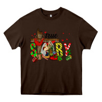 Chocolate Brown True Story Holy Family Heavy Core Tee - FaDigitalArtStudio