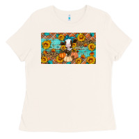 Bone Fall cow Ladies Tee - Artiststas