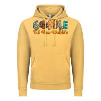 Vintage Mustard gobble till you wobble Vintage Hoodie - BarkalooDesign