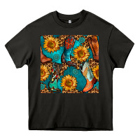 Asphalt western cowboy boot seamless pattern Heavy Core Tee - BundleAndBundleShop