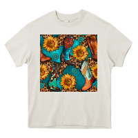Cream western cowboy boot seamless pattern Heavy Core Tee - BundleAndBundleShop