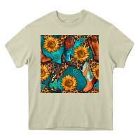Mossy western cowboy boot seamless pattern Heavy Core Tee - BundleAndBundleShop