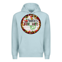 Blue Mist santa's favorite custom medical occupation Premium Hoodie - AdoDesignShop
