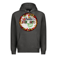 Charcoal Heather santa's favorite custom medical occupation Premium Hoodie - AdoDesignShop