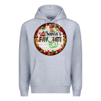 Heather Grey santa's favorite custom medical occupation Premium Hoodie - AdoDesignShop