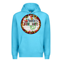 Ocean Blue santa's favorite custom medical occupation Premium Hoodie - AdoDesignShop