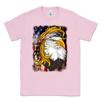 Bubblegum Pink american mullet   eagle Classic Tee - BarkalooDesign