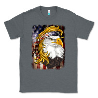 Charcoal Heather american mullet   eagle Classic Tee - BarkalooDesign