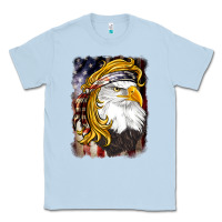 Dusty Blue american mullet   eagle Classic Tee - BarkalooDesign