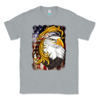 Heather Grey american mullet   eagle Classic Tee - BarkalooDesign