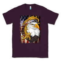 Plum american mullet   eagle Classic Tee - BarkalooDesign