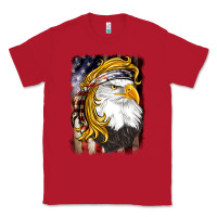 Red american mullet   eagle Classic Tee - BarkalooDesign