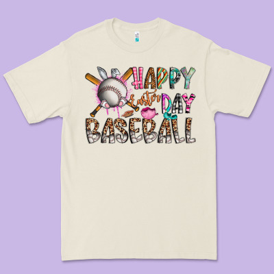 Happy Easter Day Baseball Premium Tee Designed By Cowhidedigitalart