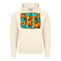 Vintage Artic fall pumpkins and sunflowers heart Vintage Hoodie - BarkalooDesign