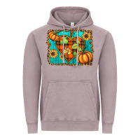 Vintage Zinc fall pumpkins and sunflowers heart Vintage Hoodie - BarkalooDesign