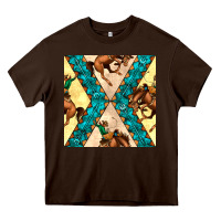 Chocolate Brown native american aztec seamless pattern 6 Heavy Core Tee - BundleAndBundleShop