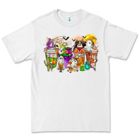 White Halloween Western Boo Coffee Cups Premium Tee - CowhideDigitalArt