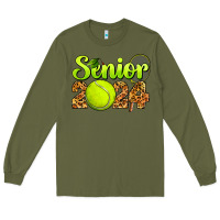 Army Green tennis senior 2024 Long Sleeve Tee - BarkalooDesign