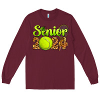Burgundy tennis senior 2024 Long Sleeve Tee - BarkalooDesign