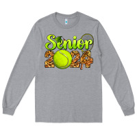 Heather Grey tennis senior 2024 Long Sleeve Tee - BarkalooDesign