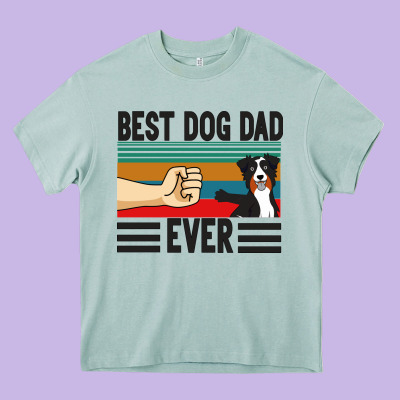 Best Dog Dad Ever Heavy Core Tee Designed By Bettercallsaul