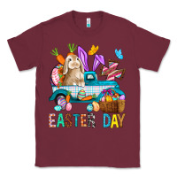 Burgundy Easter Day With Truck Classic Tee - BundleAndBundleShop