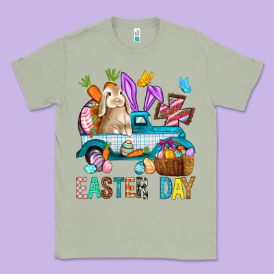 Easter Day With Truck Classic Tee Designed By Bundleandbundleshop