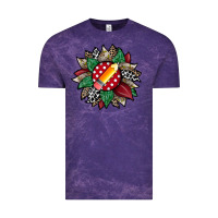 Cloud Purple teacher sunflower Vintage Tee - RacoonDesign