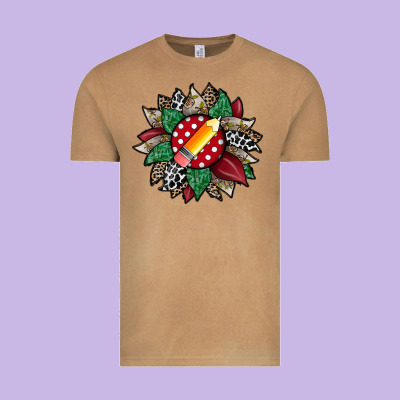 Teacher Sunflower Vintage Tee Designed By Racoondesign