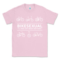 Bubblegum Pink bikesexual   cyclist bicycle biking bike cycling t shirt tee gift Classic Tee - DesigneFamous