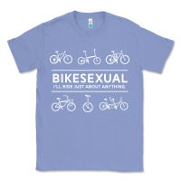 Colony Blue bikesexual   cyclist bicycle biking bike cycling t shirt tee gift Classic Tee - DesigneFamous