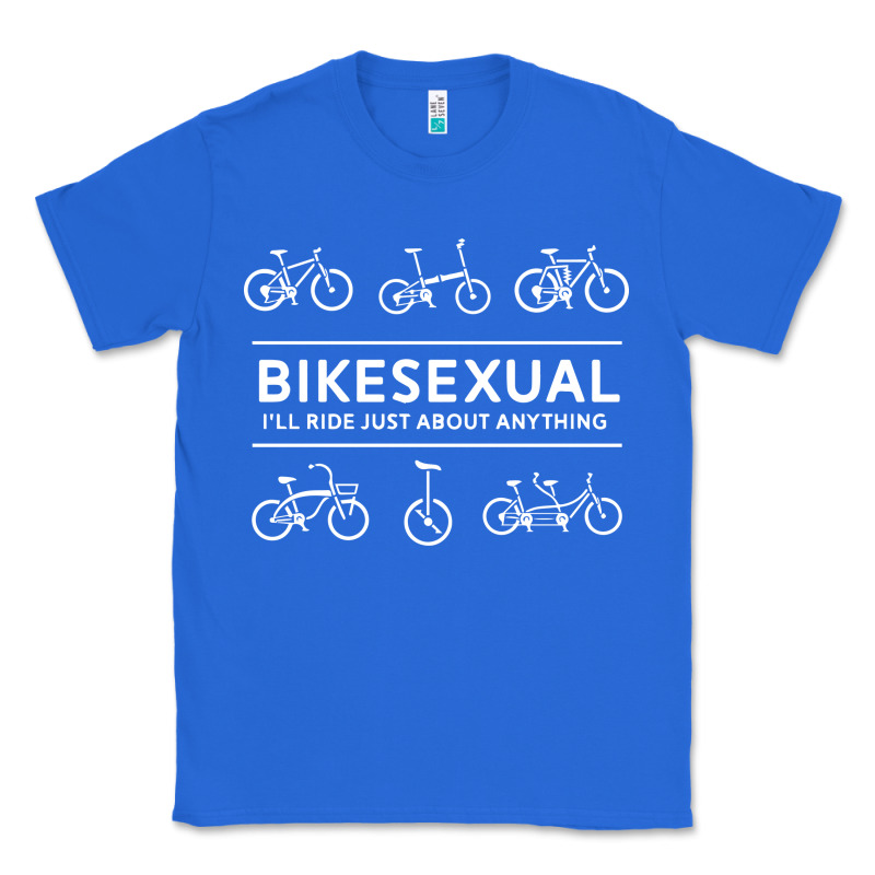 Bikesexual   Cyclist Bicycle Biking Bike Cycling T Shirt Tee Gift Classic Tee by DesigneFamous | Teevron